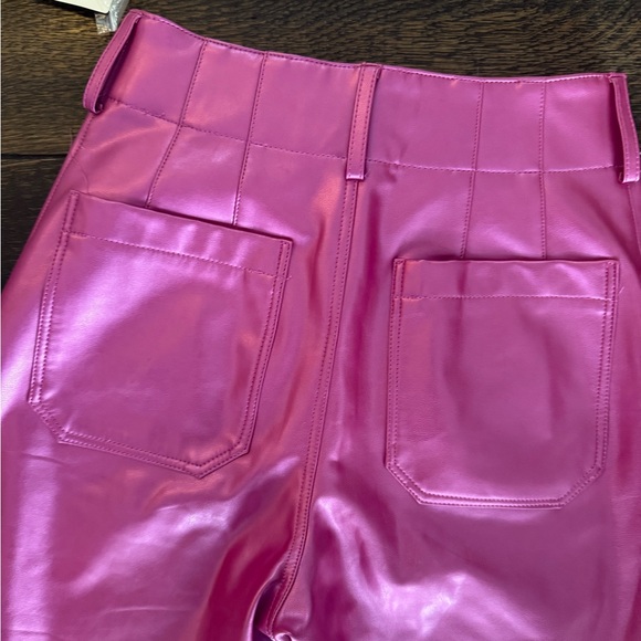 NWT MAEVE The Colette Cropped Wide Leg faux leather sz 26 - Picture 7 of 7